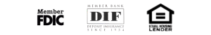 Member FDIC, Member DIF, Equal Housing Lender